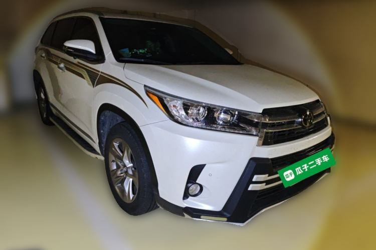 Used Toyota Highlander 2021 2.0T Four-Wheel Drive Prestige Version 7 Seats Front Right 45 Deg