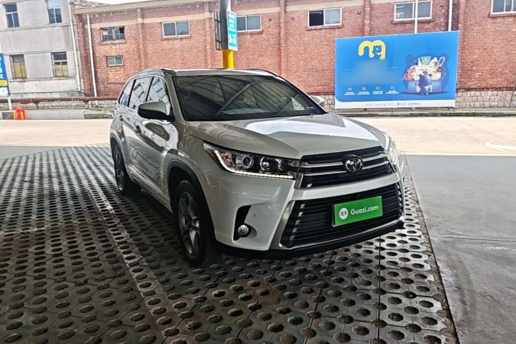 Used Toyota Highlander 2021 2.0T Four-Wheel Drive Prestige Version 7 Seats Front Right 45 Deg