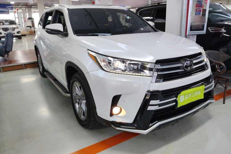 Used Toyota Highlander 2021 2.0T Four-Wheel Drive Prestige Version 7 Seats Front Right 45 Deg