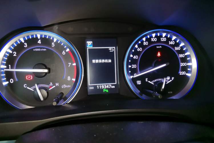 Used Toyota Highlander 2021 2.0T Four-Wheel Drive Prestige Version 7 Seats Instrument Cluster
