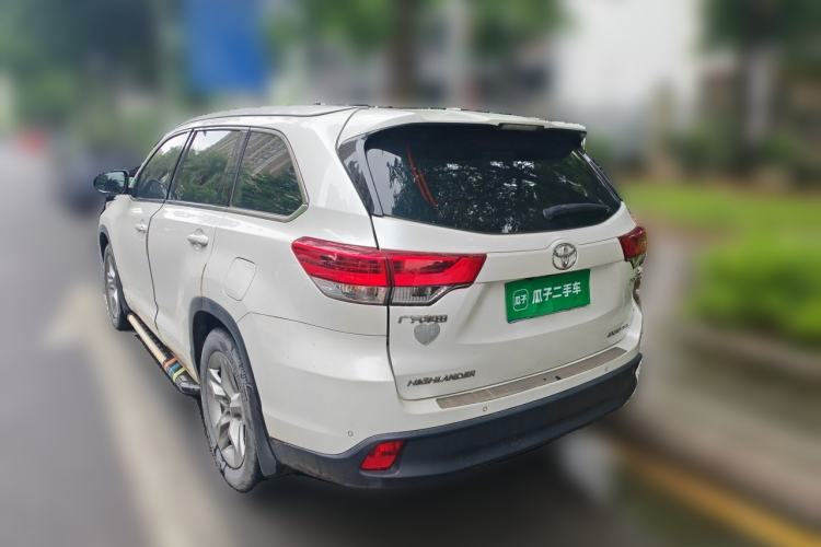 Used Toyota Highlander 2021 2.0T Four-Wheel Drive Luxury Edition 7 Seats Rear Left 45 Deg