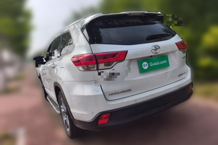 Used Toyota Highlander 2021 2.0T Four-Wheel Drive Luxury Edition 7 Seats Rear Left 45 Deg