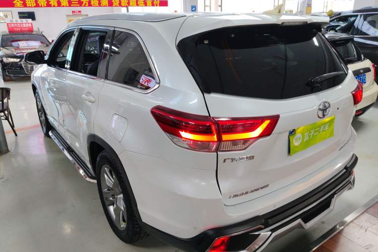 Used Toyota Highlander 2021 2.0T Four-Wheel Drive Prestige Version 7 Seats Rear Left 45 Deg