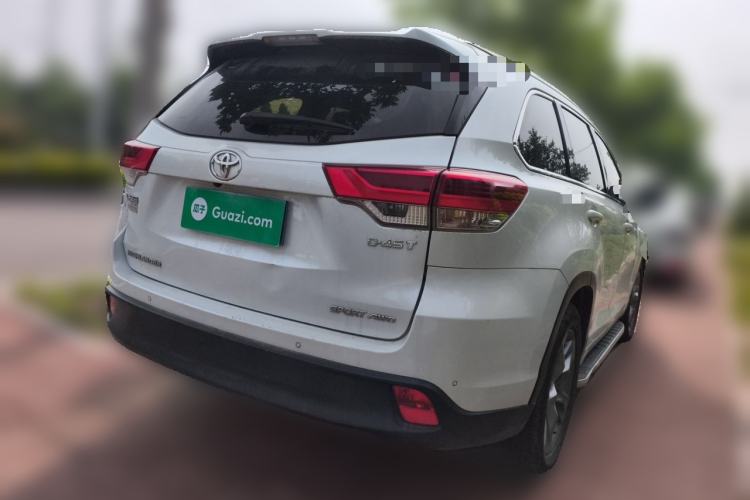Used Toyota Highlander 2021 2.0T Four-Wheel Drive Luxury Edition 7 Seats Rear Right 45 Deg