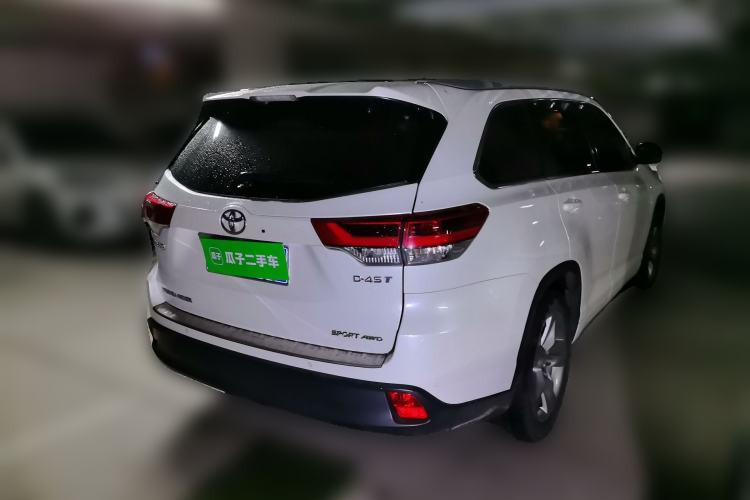 Used Toyota Highlander 2021 2.0T Four-Wheel Drive Prestige Version 7 Seats Rear Right 45 Deg
