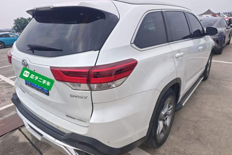 Used Toyota Highlander 2021 2.0T Four-Wheel Drive Prestige Version 7 Seats Rear Right 45 Deg