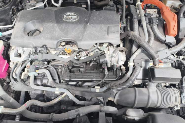 Used Toyota Highlander 2022 Dual-Engine 2.5L Four-Wheel Drive Prestige Version 7 Seats Engine Bay