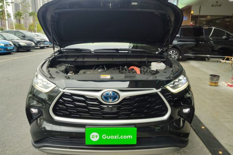 Used Toyota Highlander 2022 Dual-Engine 2.5L Four-Wheel Drive Prestige Version 7 Seats Engine Bay