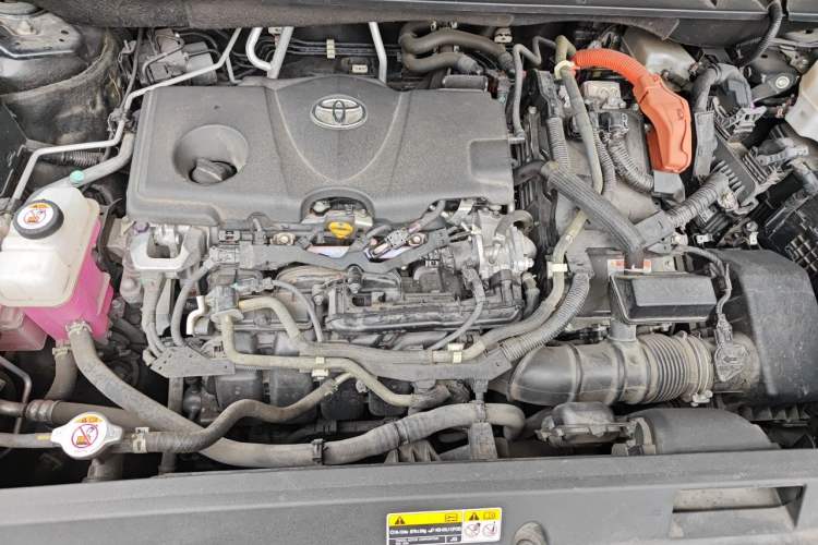 Used Toyota Highlander 2022 Dual-Engine 2.5L Four-Wheel Drive Prestige Version 7 Seats Engine Bay
