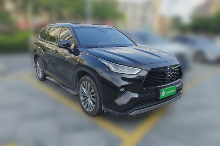 Used Toyota Highlander 2022 Dual-Engine 2.5L Four-Wheel Drive Prestige Version 7 Seats Front Right 45 Deg