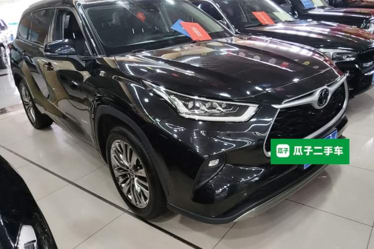 Used Toyota Highlander 2022 380T Four-Wheel Drive Prestige Edition 7-Seater Front Right 45 Deg