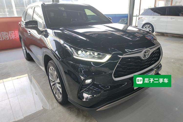 Used Toyota Highlander 2022 380T Four-Wheel Drive Prestige Edition 7-Seater Front Right 45 Deg