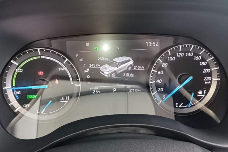 Used Toyota Highlander 2022 Dual-Engine 2.5L Four-Wheel Drive Prestige Version 7 Seats Instrument Cluster