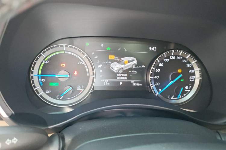 Used Toyota Highlander 2022 Dual-Engine 2.5L Four-Wheel Drive Prestige Version 7 Seats Instrument Cluster
