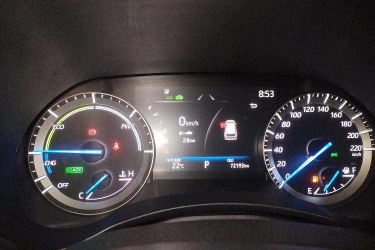 Used Toyota Highlander 2022 Dual-Engine 2.5L Four-Wheel Drive Prestige Version 7 Seats Instrument Cluster