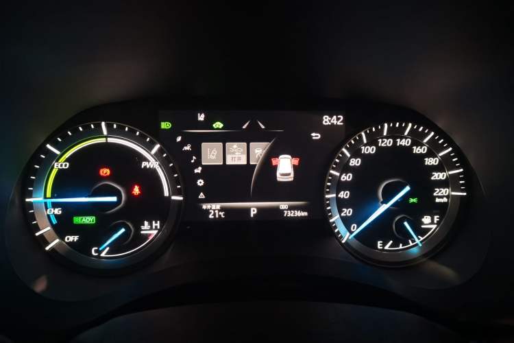 Used Toyota Highlander 2022 Dual-Engine 2.5L Four-Wheel Drive Prestige Version 7 Seats Instrument Cluster