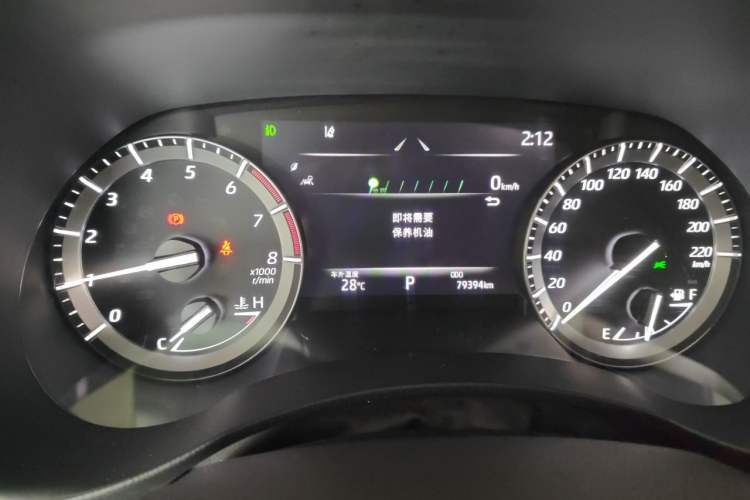 Used Toyota Highlander 2022 380T Four-Wheel Drive Prestige Edition 7-Seater Instrument Cluster