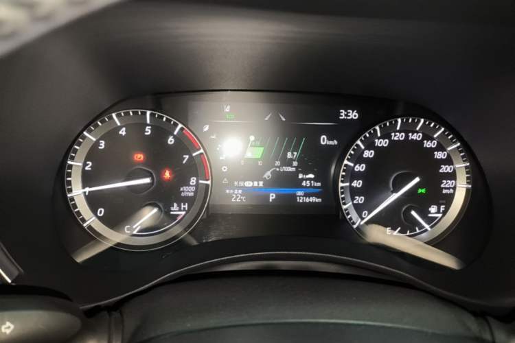 Used Toyota Highlander 2022 380T Four-Wheel Drive Prestige Edition 7-Seater Instrument Cluster