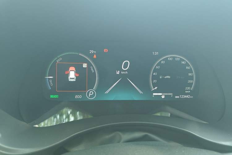 Used Toyota Highlander 2022 Dual-Engine 2.5L Four-Wheel Drive Supreme Edition 7-Seater Instrument Cluster