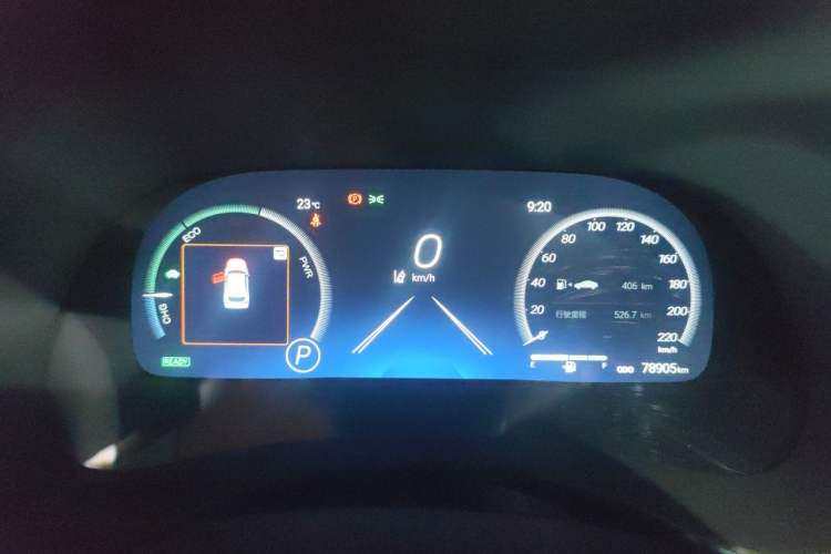 Used Toyota Highlander 2022 Dual-Engine 2.5L Four-Wheel Drive Supreme Edition 7-Seater Instrument Cluster