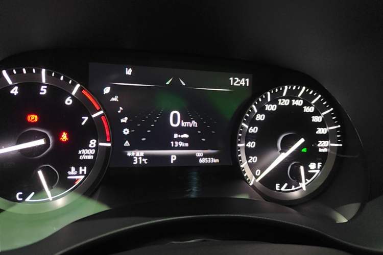 Used Toyota Highlander 2022 380T Four-Wheel Drive Prestige Edition 7-Seater Instrument Cluster