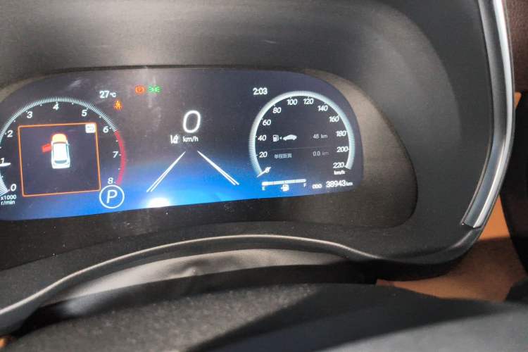 Used Toyota Highlander 2022 380T Four-Wheel Drive Ultimate 7-Seater Odometer Close Up