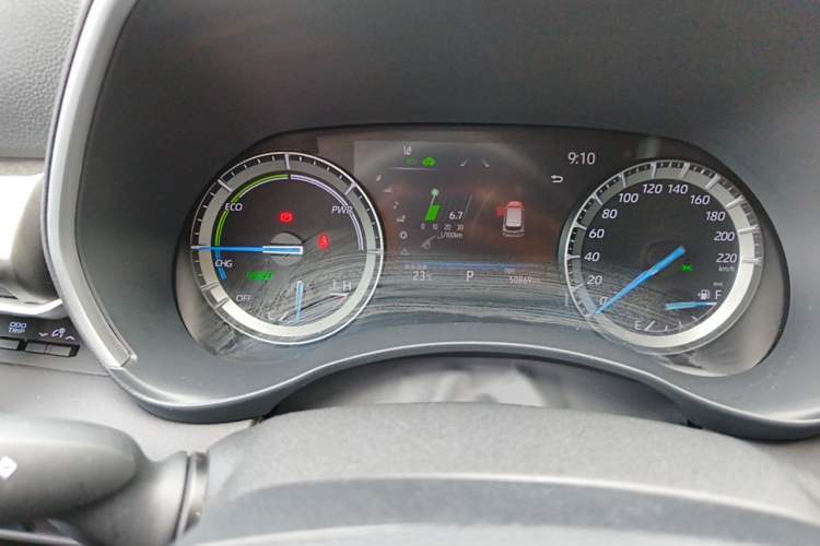 Used Toyota Highlander 2022 Dual-Engine 2.5L Four-Wheel Drive Supreme Edition 7-Seater Odometer Close Up