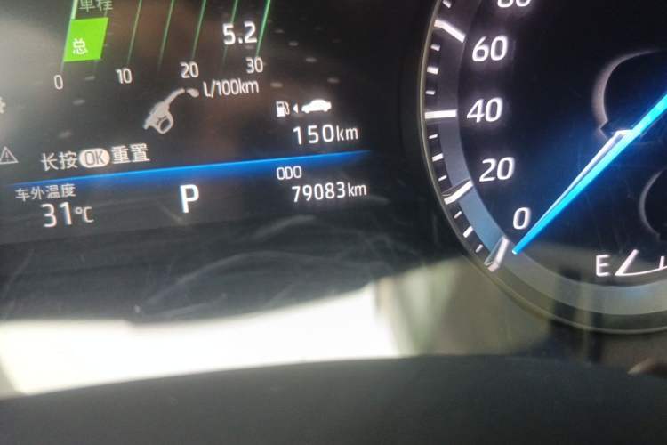 Used Toyota Highlander 2022 Dual-Engine 2.5L Two-Wheel Drive Elite Edition 7-Seater Odometer Close Up