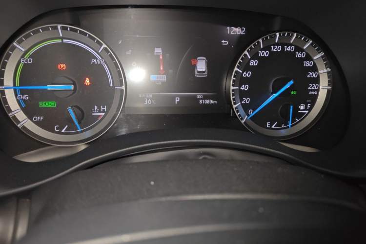 Used Toyota Highlander 2022 Dual-Engine 2.5L 4x4 Elite Edition 7-Seater Odometer Close Up
