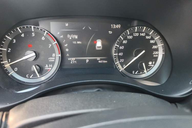 Used Toyota Highlander 2022 380T Four-Wheel Drive Prestige Edition 7-Seater Odometer Close Up