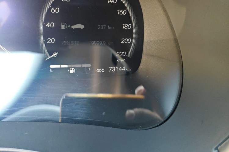 Used Toyota Highlander 2022 Dual-Engine 2.5L Four-Wheel Drive Supreme Edition 7-Seater Odometer Close Up