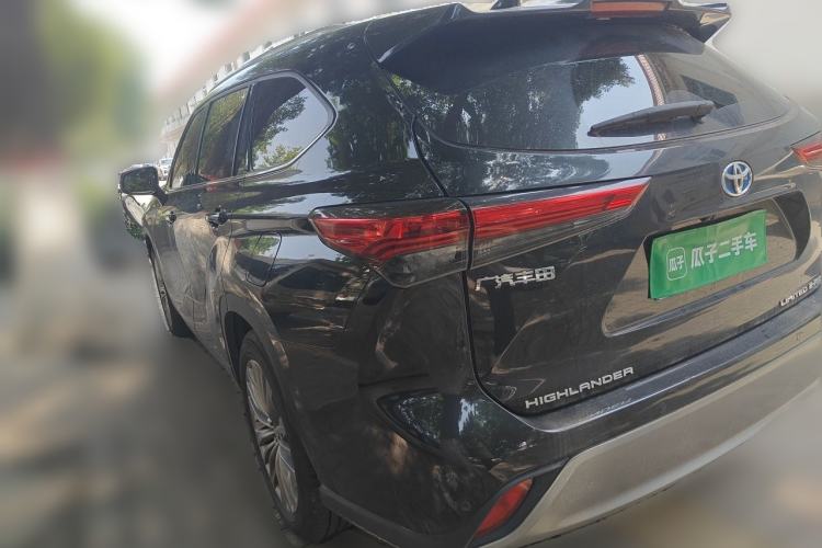 Used Toyota Highlander 2022 Dual-Engine 2.5L Four-Wheel Drive Supreme Edition 7-Seater Rear Left 45 Deg