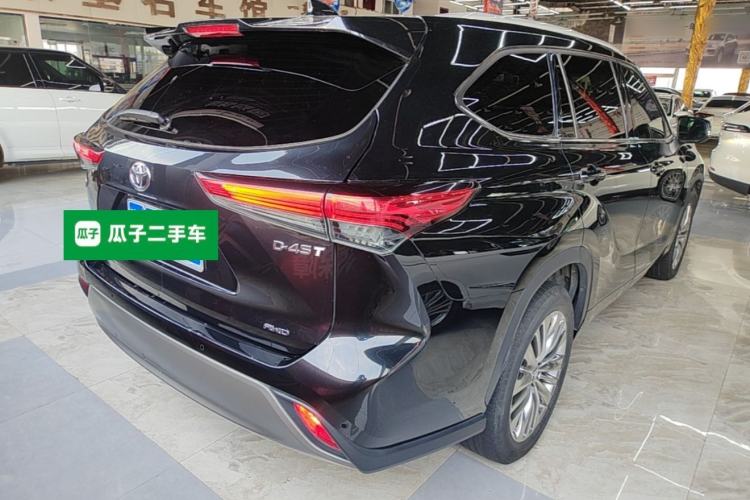Used Toyota Highlander 2022 380T Four-Wheel Drive Prestige Edition 7-Seater Rear Right 45 Deg