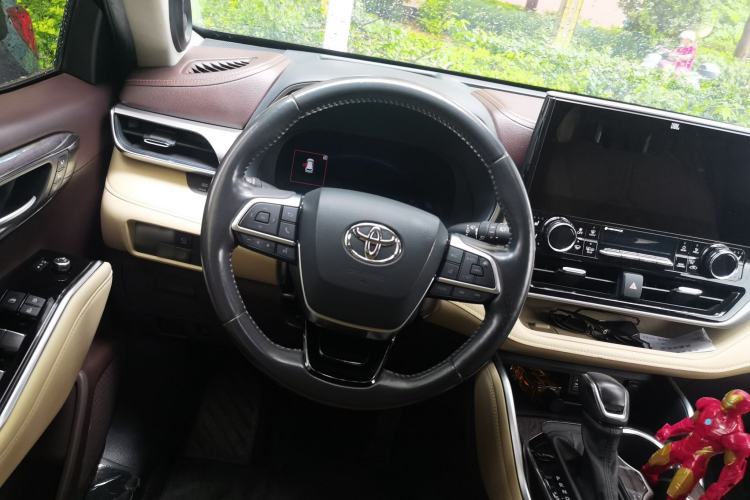 Used Toyota Highlander 2022 Dual-Engine 2.5L Four-Wheel Drive Prestige Version 7 Seats Steering Wheel