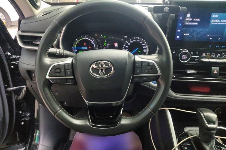 Used Toyota Highlander 2022 Dual-Engine 2.5L Four-Wheel Drive Prestige Version 7 Seats Steering Wheel