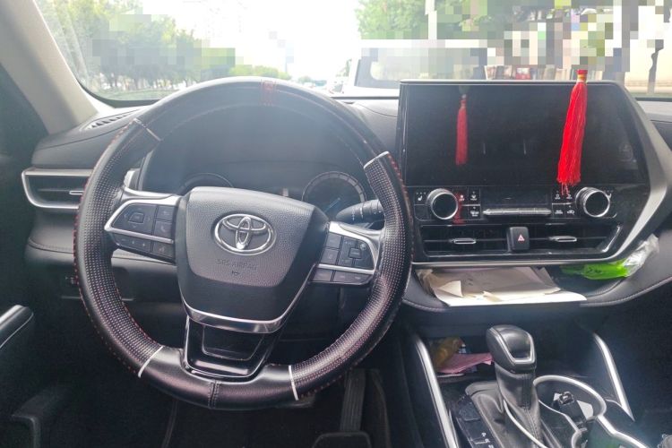 Used Toyota Highlander 2022 Dual-Engine 2.5L Four-Wheel Drive Prestige Version 7 Seats Steering Wheel