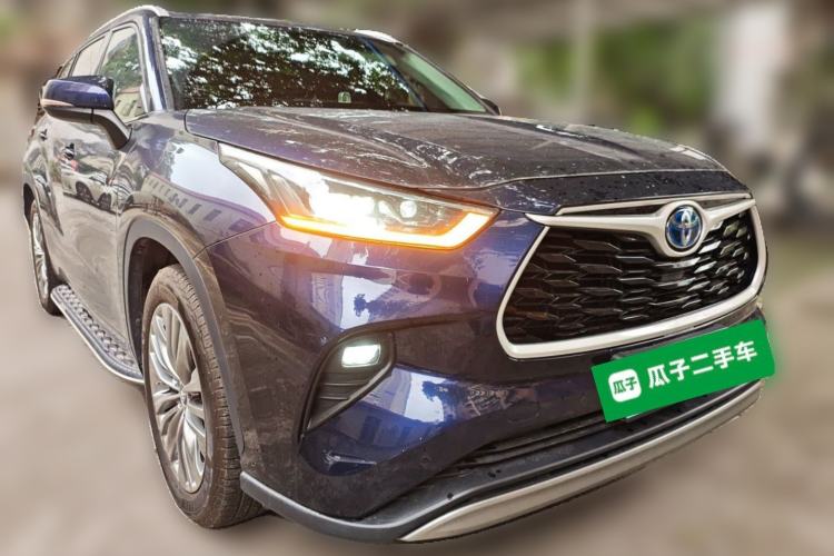 Used Toyota Highlander 2022 Dual-Engine 2.5L Four-Wheel Drive Prestige Version 7 Seats Front Right 45 Deg