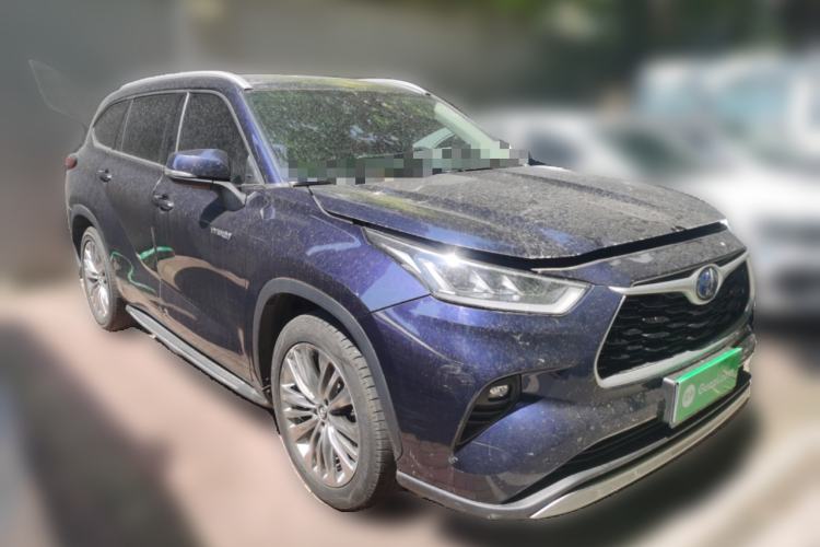 Used Toyota Highlander 2022 Dual-Engine 2.5L Four-Wheel Drive Prestige Version 7 Seats Front Right 45 Deg