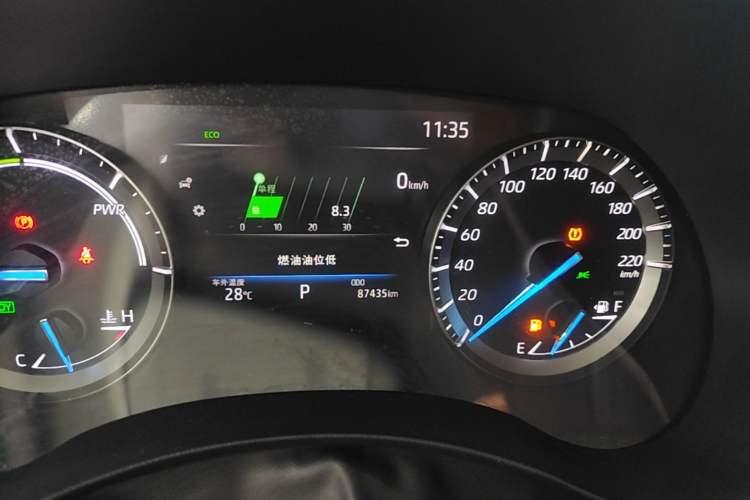 Used Toyota Highlander 2022 Dual-Engine 2.5L 4x4 Elite Edition 7-Seater Instrument Cluster