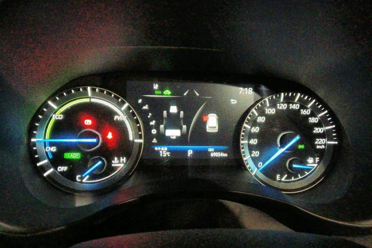 Used Toyota Highlander 2022 Dual-Engine 2.5L Two-Wheel Drive Prestige Edition 7-Seater Instrument Cluster