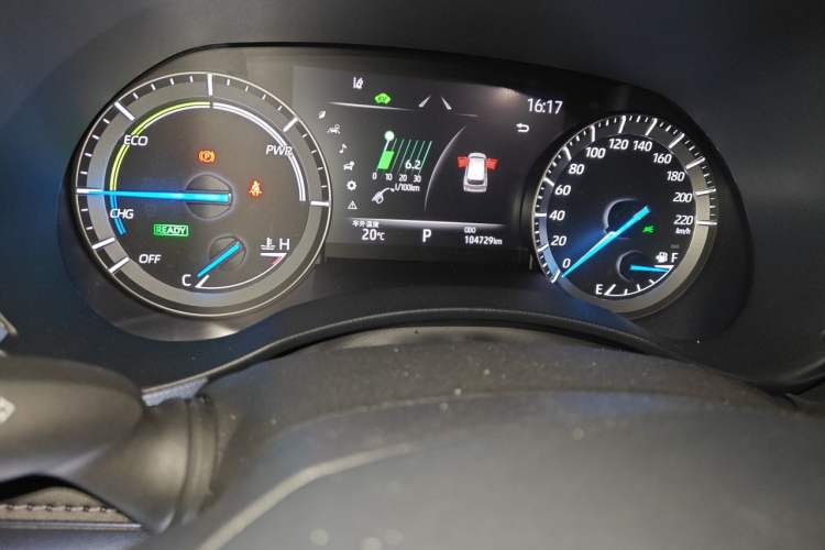 Used Toyota Highlander 2022 Dual-Engine 2.5L Four-Wheel Drive Prestige Version 7 Seats Odometer Close Up