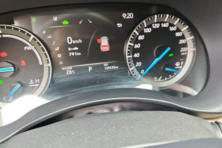 Used Toyota Highlander 2022 Dual-Engine 2.5L Four-Wheel Drive Luxury Edition 7 Seats Odometer Close Up
