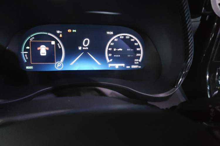 Used Toyota Highlander 2022 Dual-Engine 2.5L Four-Wheel Drive Supreme Edition 7-Seater Odometer Close Up