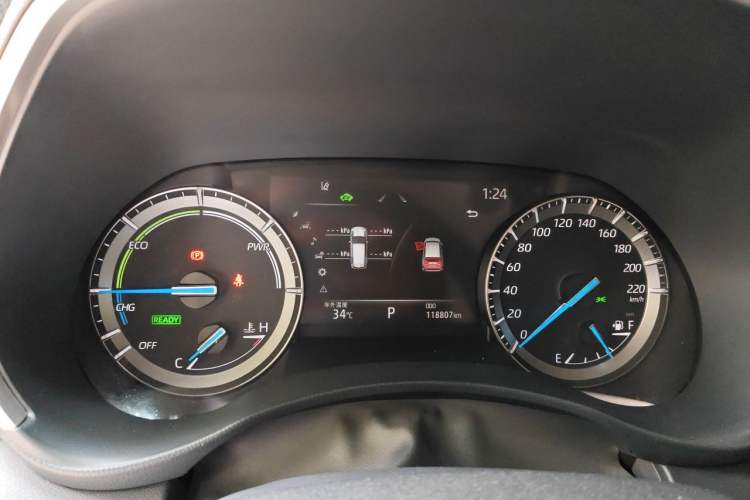 Used Toyota Highlander 2022 Dual-Engine 2.5L Four-Wheel Drive Prestige Version 7 Seats Instrument Cluster