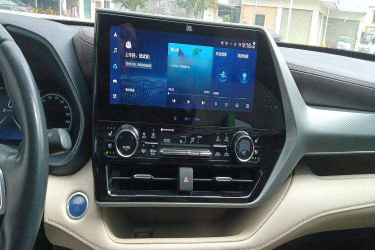 Used Toyota Highlander 2022 Dual-Engine 2.5L Four-Wheel Drive Supreme Edition 7-Seater Audio And AC Panel
