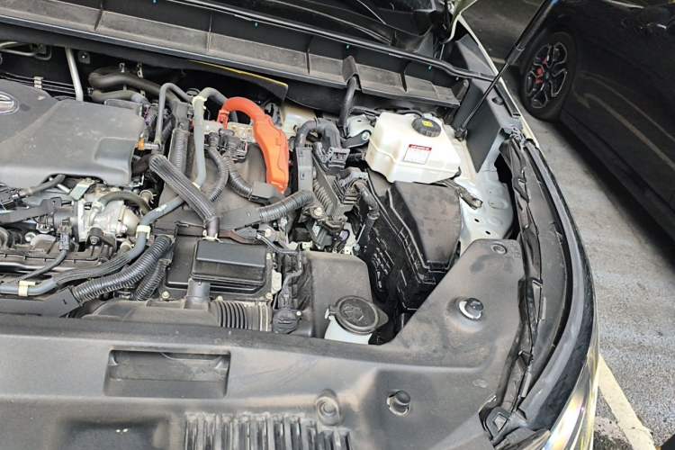Used Toyota Highlander 2022 Dual-Engine 2.5L Four-Wheel Drive Prestige Version 7 Seats Engine Bay Left