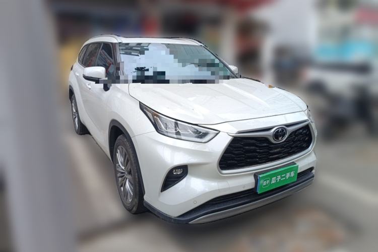 Used Toyota Highlander 2022 380T Four-Wheel Drive Prestige Edition 7-Seater Front Right 45 Deg