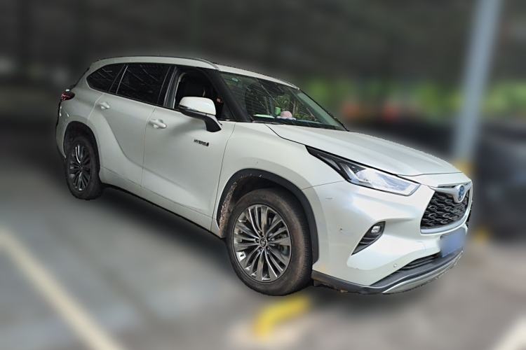 Used Toyota Highlander 2022 Dual-Engine 2.5L Four-Wheel Drive Prestige Version 7 Seats Front Right 45 Deg