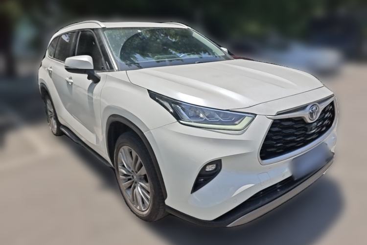 Used Toyota Highlander 2022 Dual-Engine 2.5L Four-Wheel Drive Prestige Version 7 Seats Front Right 45 Deg
