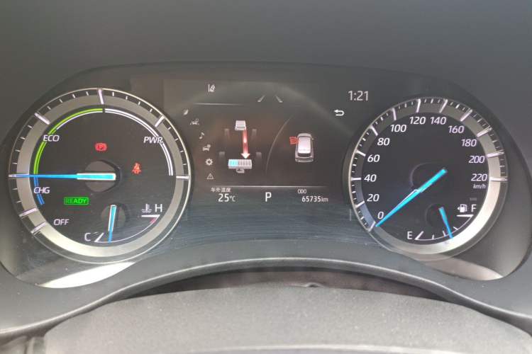 Used Toyota Highlander 2022 Dual-Engine 2.5L Four-Wheel Drive Prestige Version 7 Seats Instrument Cluster